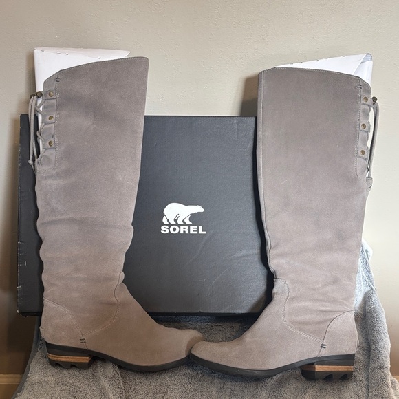 Sorel Farah Tall Waterproof Knee Boots - Kettle, Jet - Picture 3 of 13